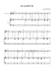 He Leadeth Me - Trumpet & Piano in C With Chords & Lyric - Easy