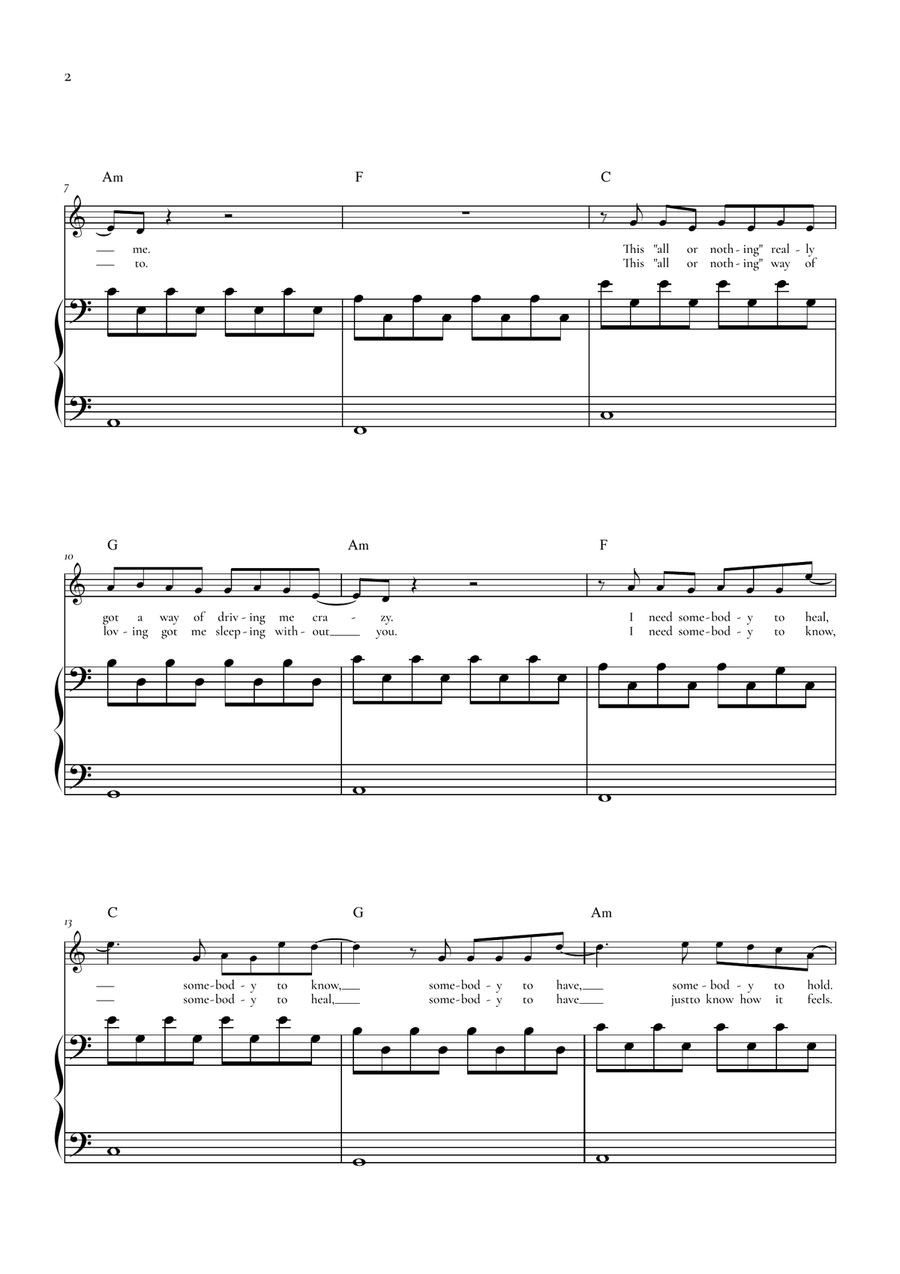 Someone You Loved by Lewis Capaldi Chamber Music - Digital Sheet Music page 2