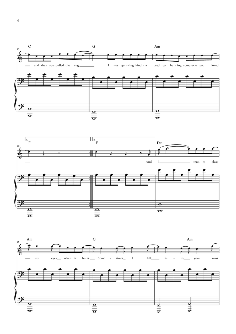 Someone You Loved by Lewis Capaldi Chamber Music - Digital Sheet Music page 4