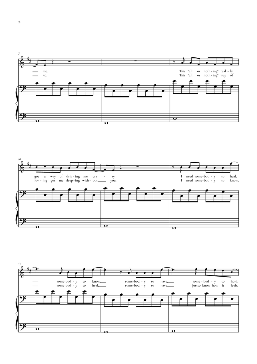 Someone You Loved by Lewis Capaldi Chamber Music - Digital Sheet Music page 2
