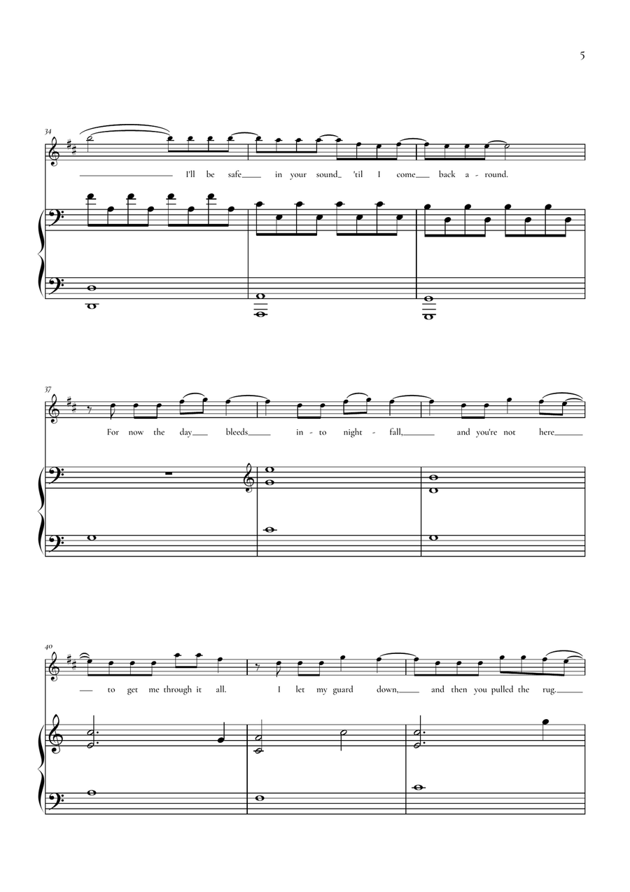 Someone You Loved by Lewis Capaldi Chamber Music - Digital Sheet Music page 5