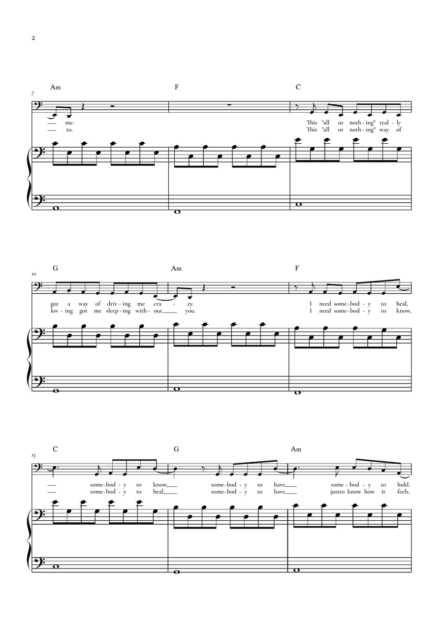 Someone You Loved by Lewis Capaldi Chamber Music - Digital Sheet Music page 2