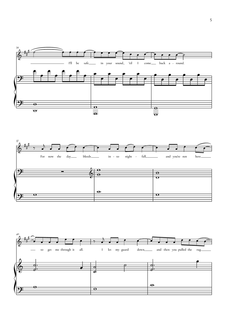 Someone You Loved by Lewis Capaldi Chamber Music - Digital Sheet Music page 5