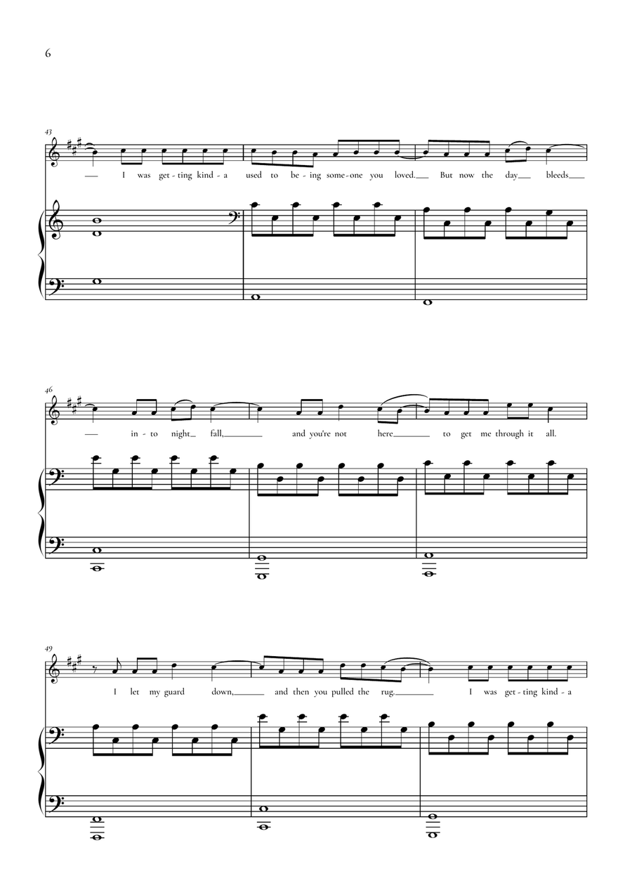 Someone You Loved by Lewis Capaldi Chamber Music - Digital Sheet Music page 6