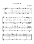 He Leadeth Me - Violin Duet in F With Chords & Lyric - Easy