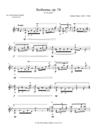 Sicilienne op. 78 Acoustic Guitar scores gallery preview page 3