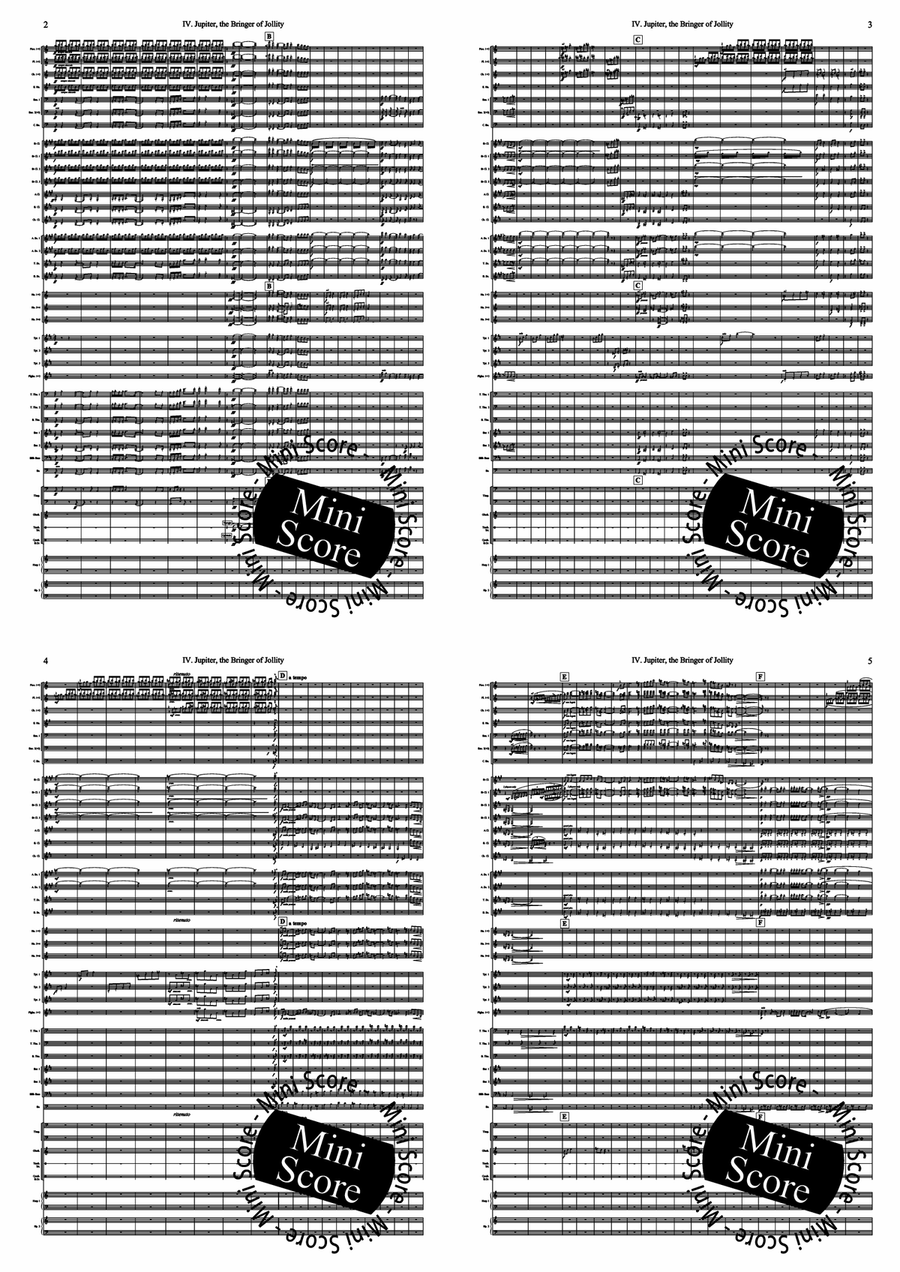 Jupiter, the Bringer of Jollity by Gustav Holst Concert Band - Sheet Music page 3
