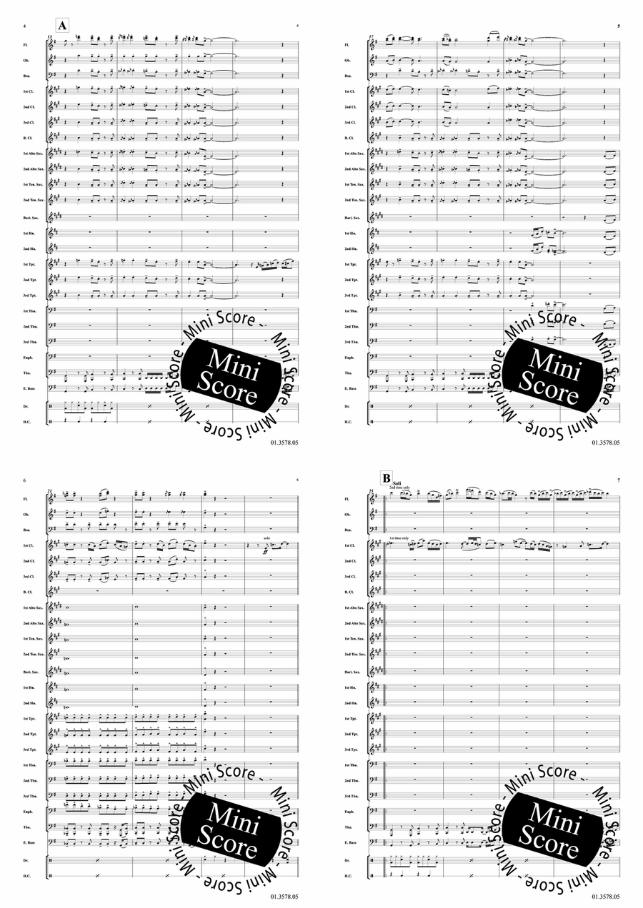 Spooky's Day Off Concert Band - Sheet Music page 4