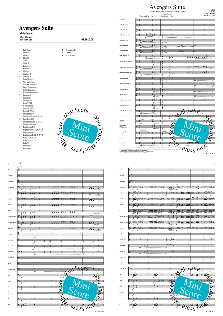 Avengers Suite by Alan Silvestri Concert Band - Sheet Music page 3