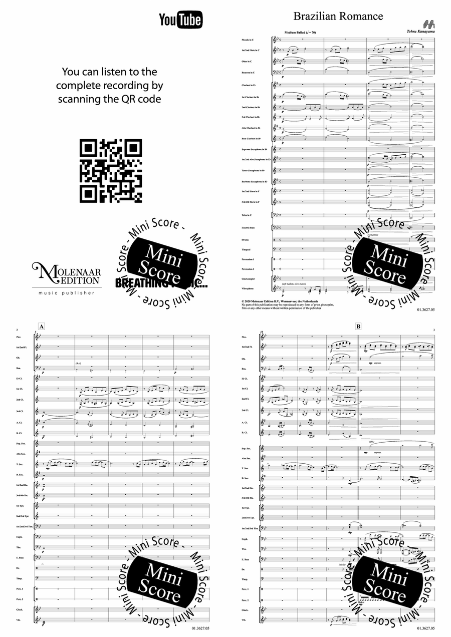 Brazilian Romance Concert Band - Sheet Music page 3