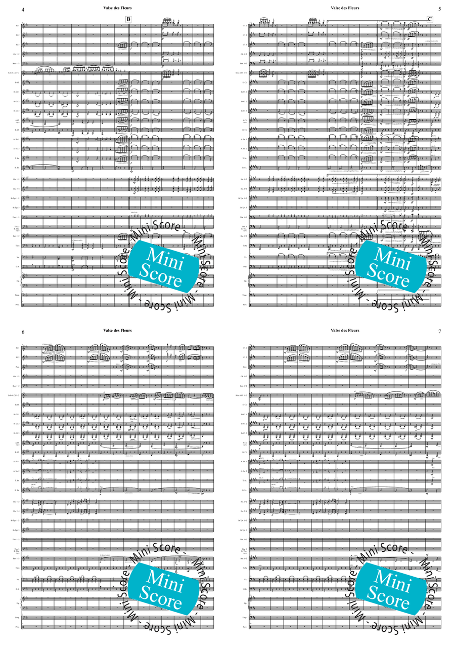 Valse des Fleurs Concert Band - Sheet Music page 3
