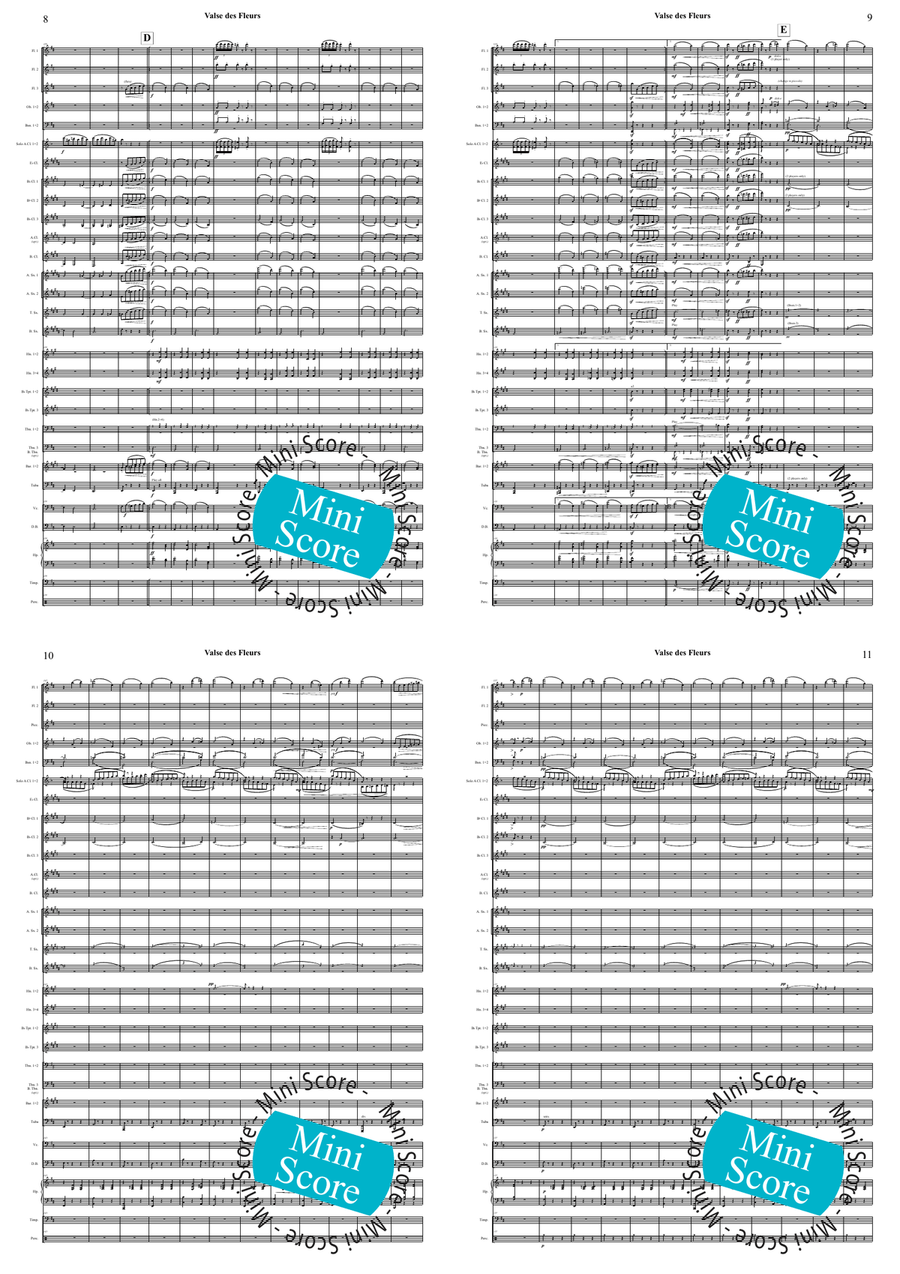 Valse des Fleurs Concert Band - Sheet Music page 4