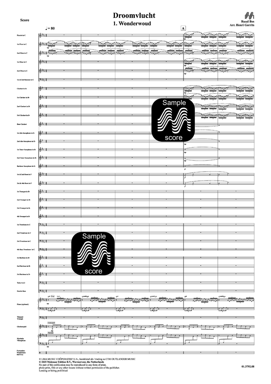 Droomvlucht Concert Band - Sheet Music page 3