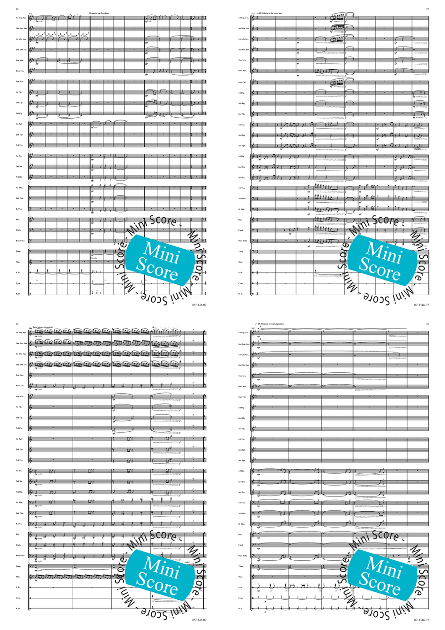Back to Normandy Fanfare Band - Sheet Music page 9