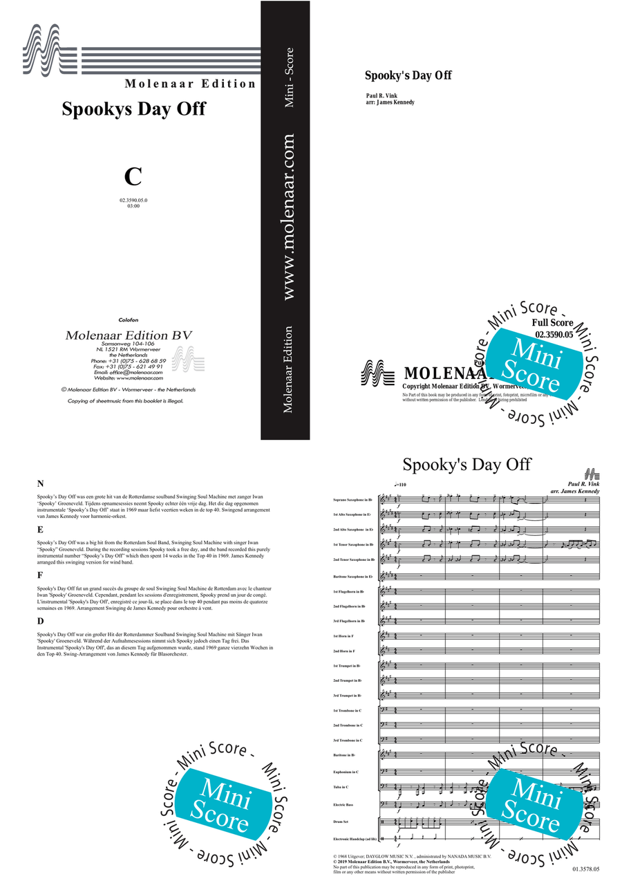 Spooky's Day Off Fanfare Band - Sheet Music page 2