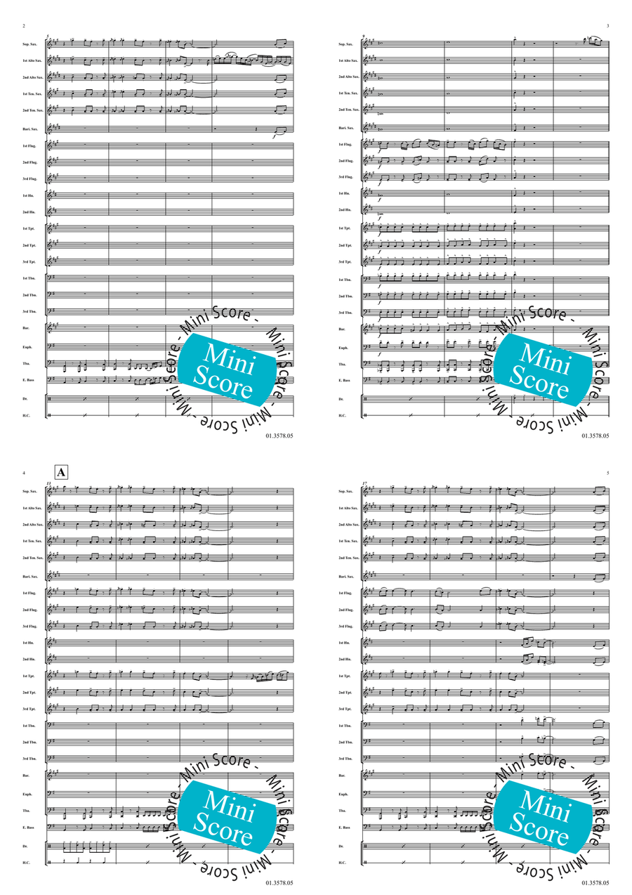 Spooky's Day Off Fanfare Band - Sheet Music page 3