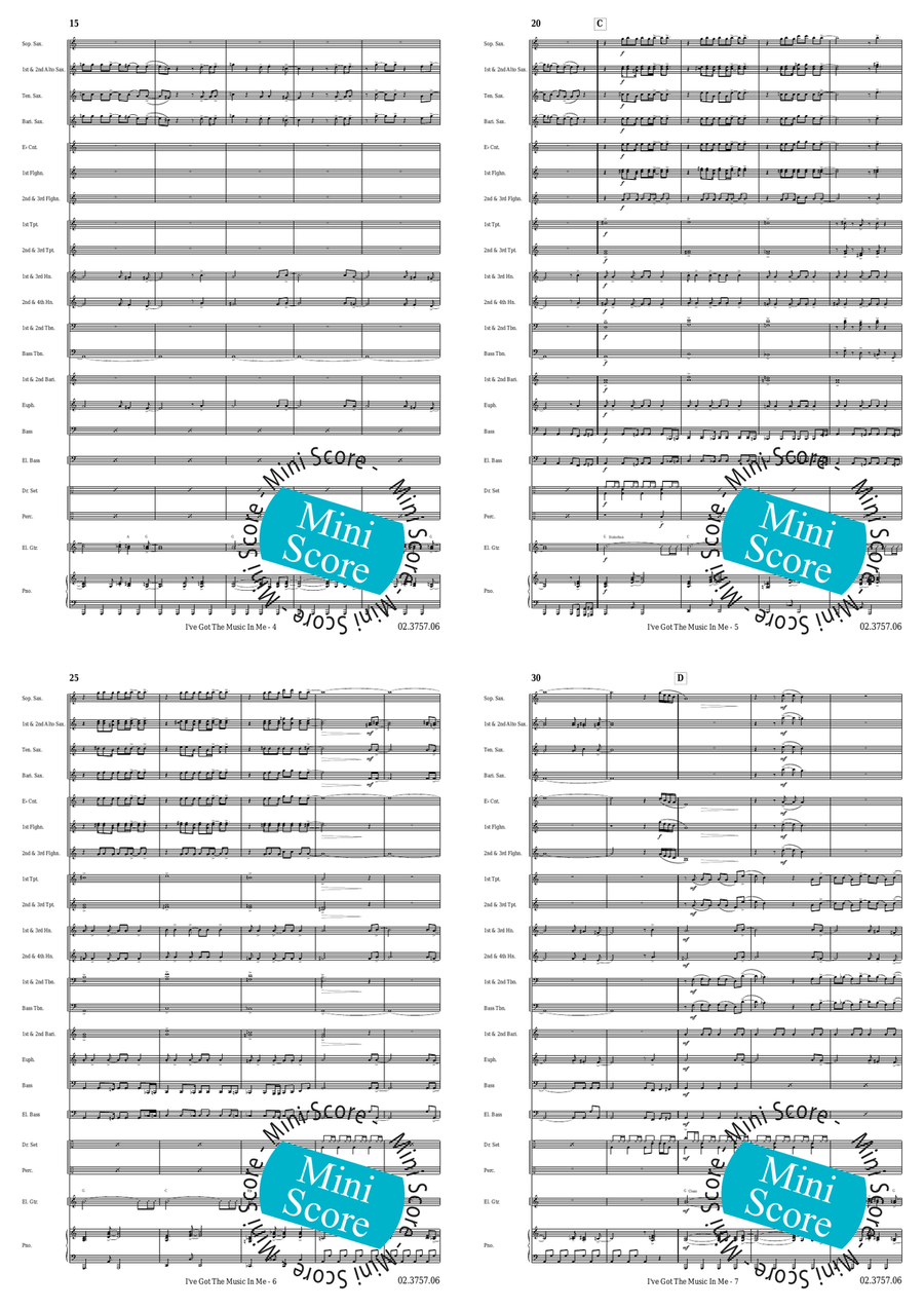 I've Got the Music in Me Fanfare Band - Sheet Music page 4