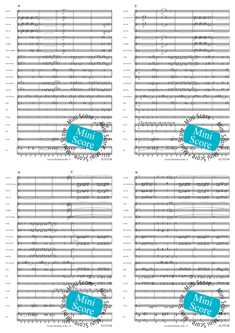 I've Got the Music in Me Fanfare Band - Sheet Music page 5