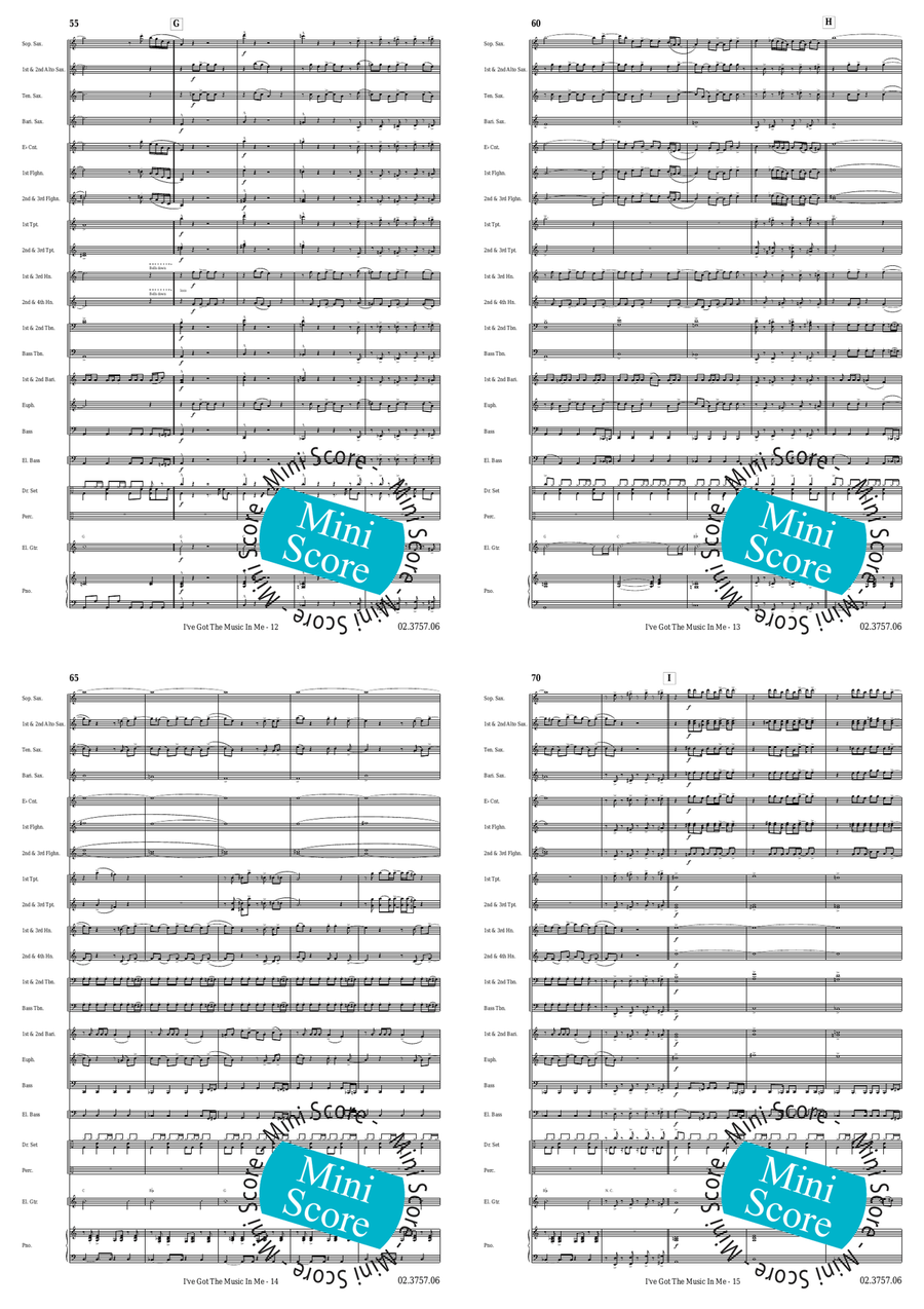 I've Got the Music in Me Fanfare Band - Sheet Music page 6