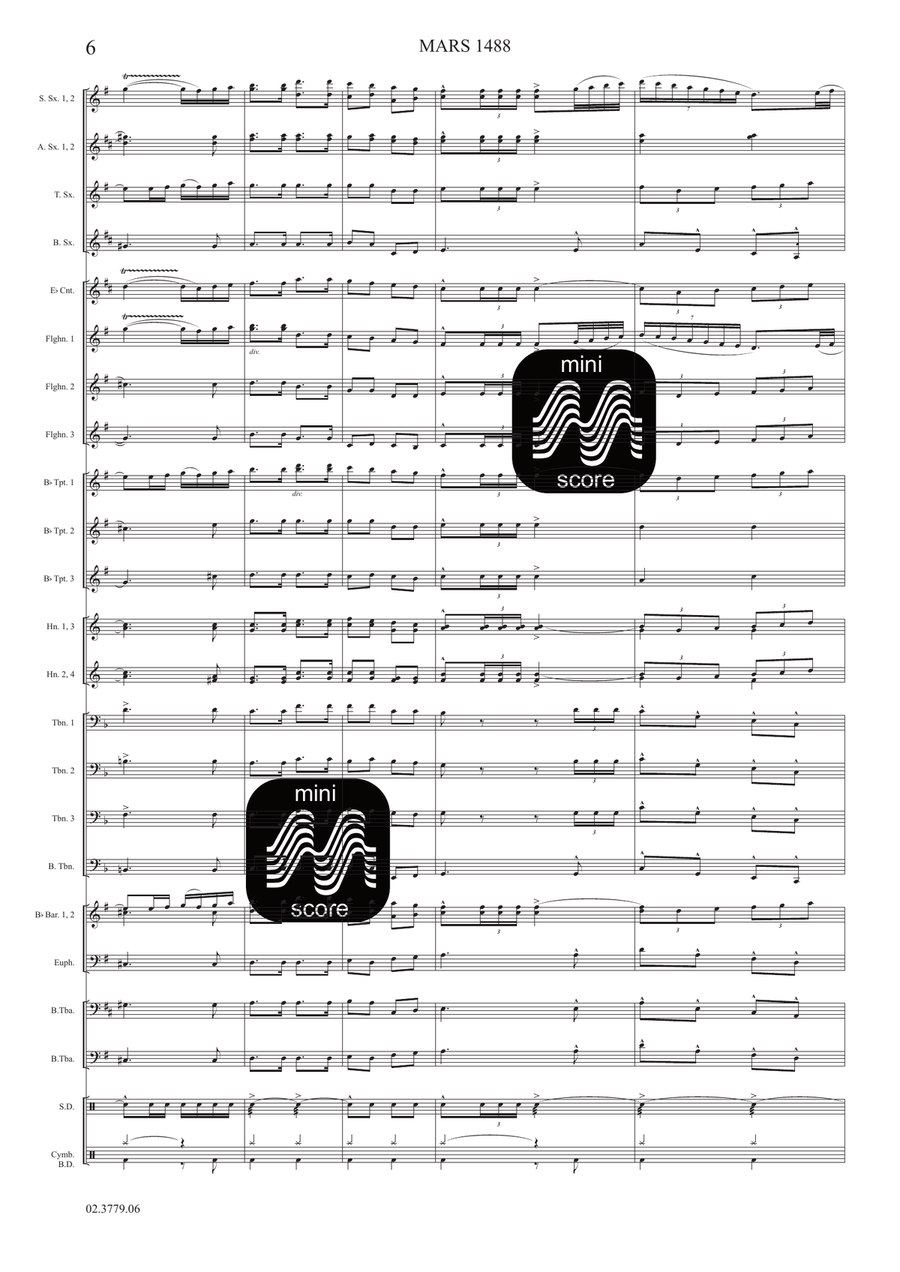 Mars 1488 Fanfare Band - Sheet Music page 8