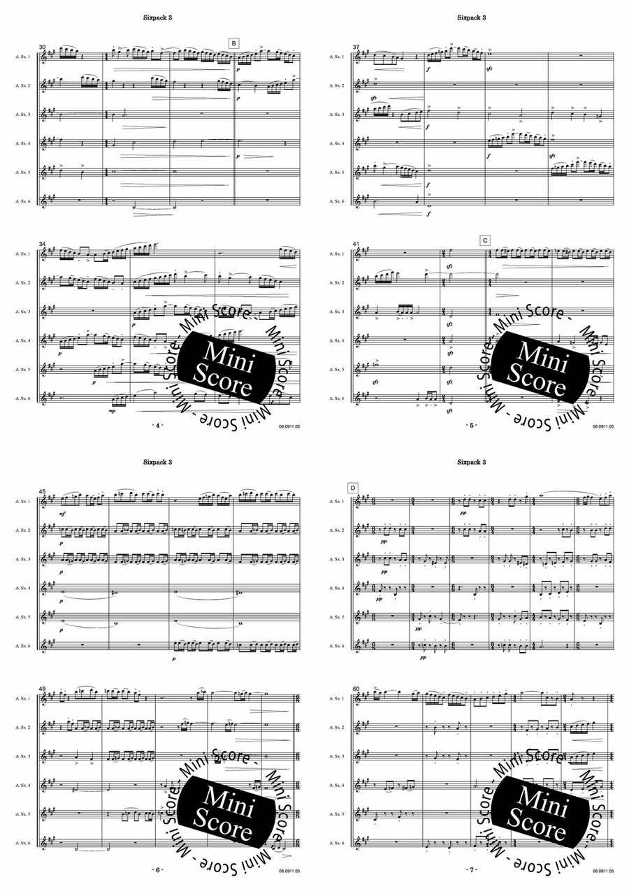 Sixpack 3 Saxophone - Sheet Music page 4