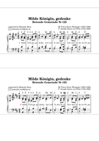 Milde Königin, gedenke (Betende Gemeinde 125; easy organ manualiter; Orgel leicht gesetzt) Organ scores gallery preview page 3