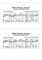 Milde Königin, gedenke (Betende Gemeinde 125; easy organ manualiter; Orgel leicht gesetzt) Organ scores gallery preview page 5