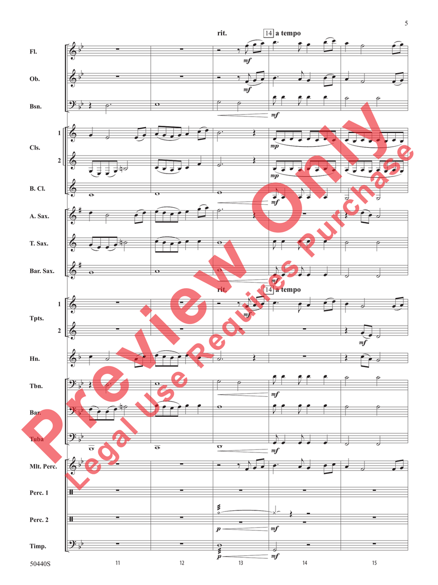 Further Derivations Concert Band - Sheet Music page 6