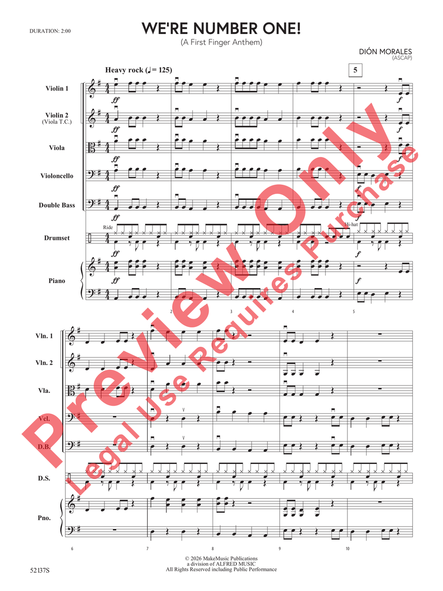 We're Number One! String Orchestra - Sheet Music page 4