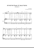 All Hail the Power of Jesus’ Name (Diadem) - Cello & Piano in G - Easy With Chord & Lyric