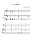 Abide With Me (Eventide) - Voice & Piano in D - Easy With Chords & Lyric