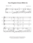 Your Kingdom Grows Within Us (Unison choir)