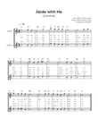 Abide With Me (Eventide) - Violin Duet in C - Easy With Chords & Lyric