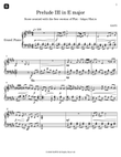 Prelude III in E major