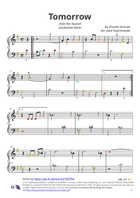 Tomorrow Easy Piano scores gallery preview page 3