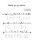 Take My Life and Let It Be - Flute in F With Chords & Lyric - Easy