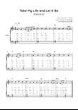 Take My Life and Let It Be - Piano in F With Chords & Lyric - Easy