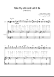 Take My Life and Let It Be - Cello & Piano in F - Easy With Chords & Lyric