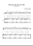 Take My Life and Let It Be - Flute & Piano in F - Easy With Chords & Lyric