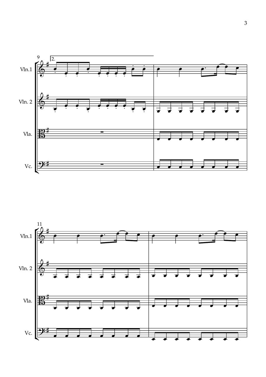 Gigachad Theme (Phonk House Version) String Quartet - Digital Sheet Music page 3