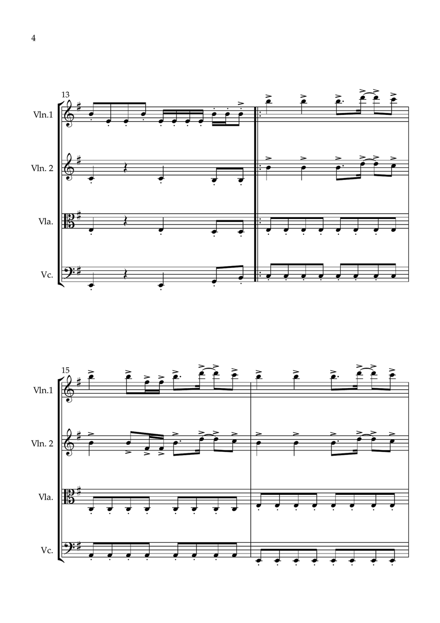 Gigachad Theme (Phonk House Version) String Quartet - Digital Sheet Music page 4