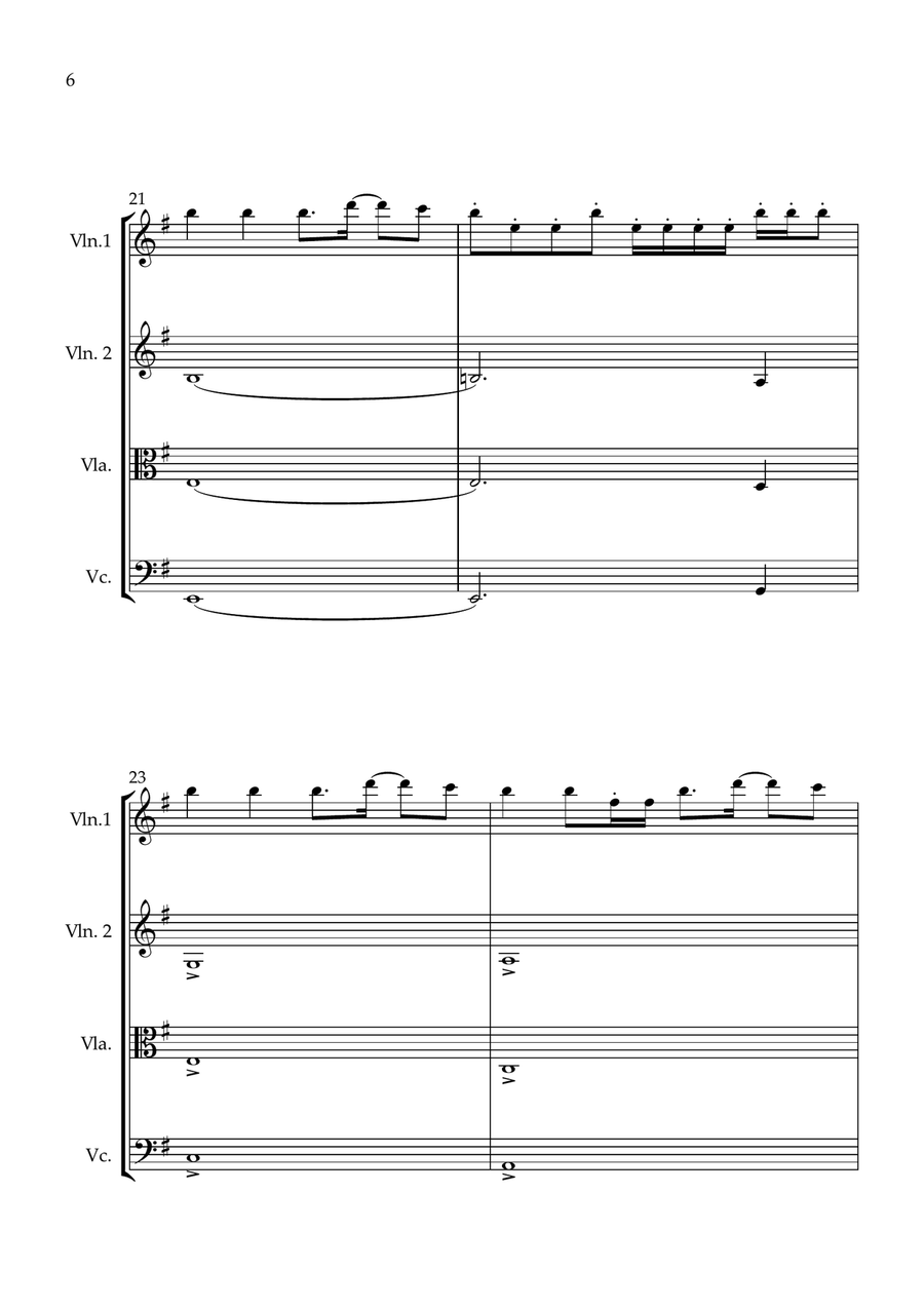 Gigachad Theme (Phonk House Version) String Quartet - Digital Sheet Music page 6