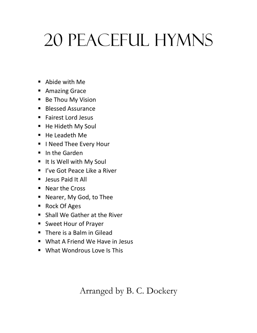 20 Peaceful Hymns for String Orchestra by Various String Orchestra - Digital Sheet Music page 2