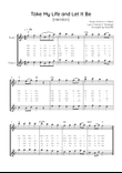 Take My Life and Let It Be - Flute Duet in F - Easy With Chords & Lyric