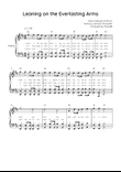 Leaning On The Everlasting Arms - Piano in D With Chords & Lyric - Easy