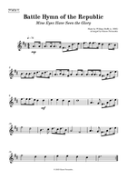 Battle Hymn of the Republic | STRING QUINTET with Chords String Orchestra scores gallery preview page 3