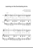 Leaning On The Everlasting Arms - Voice & Piano in C - Easy With Chords & Lyric