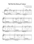 Tell Me the Story of Jesus - Piano in G With Chords & Lyric - Easy