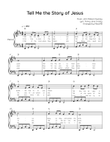 Tell Me the Story of Jesus - Piano in D With Chords & Lyric - Easy