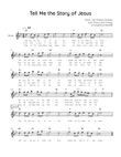 Tell Me the Story of Jesus - Flute in Bb With Chords & Lyric - Easy